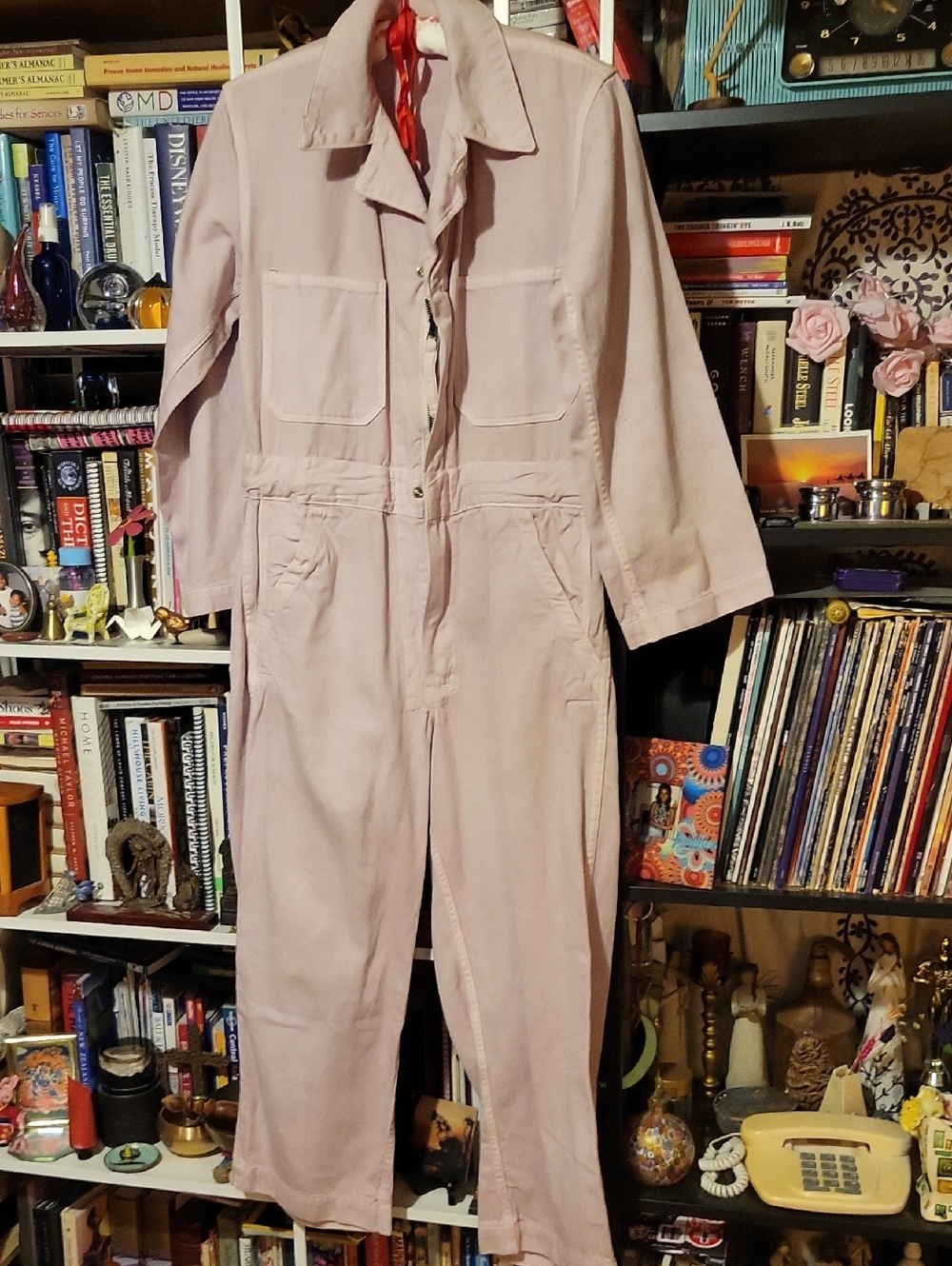 Madewell As Ever collab Mauve Color Coveralls Size 1 (small) 100% Heavy Cotto n